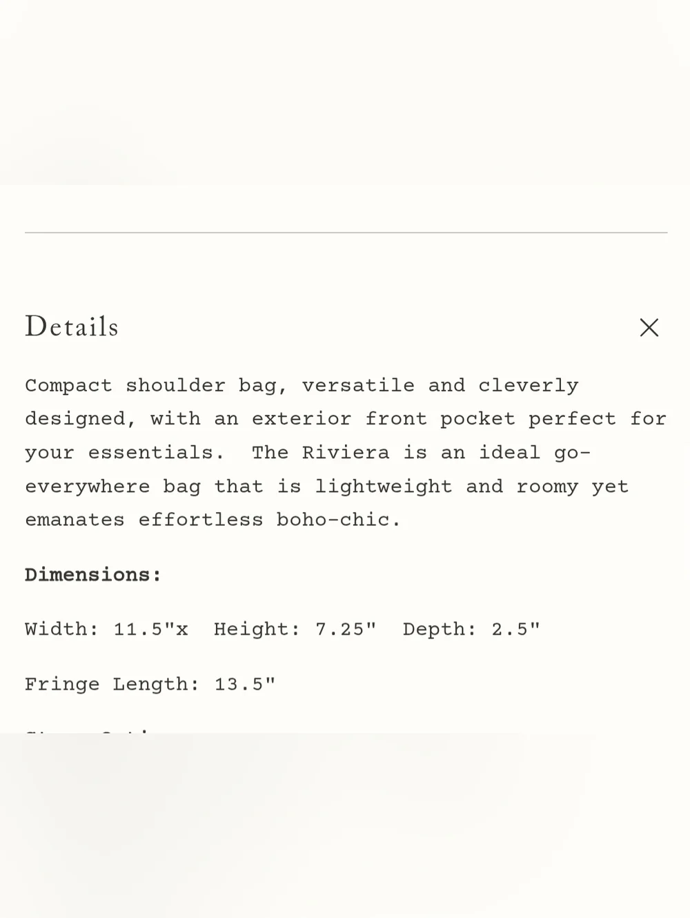 Vintage Boho Bag Monogram Fringe Crossbody with Black Strap - Picture 9 of 10